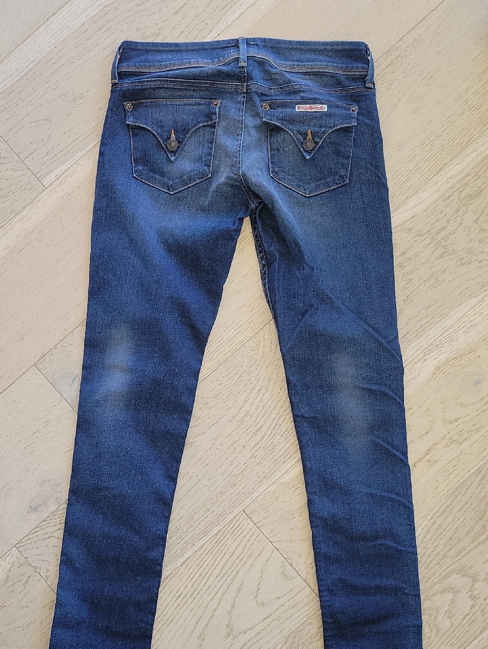 Hudson Slim Indigo Jeans with Flap Back Pockets